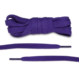 LACE LAB JORDAN 1 Laces 8mm Purple / Purpurowe płaskie sznurowadła do butów
