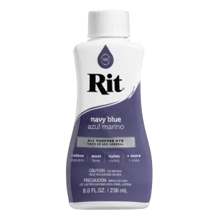 RIT DYE All-Purpose Liquid Dye 8oz NAVY BLUE / GRANATOWY uniwersalny barwnik w płynie do tkanin i innych powierzchni