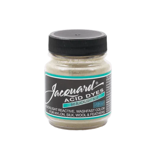 JACQUARD Acid Dye 0.5oz #645 BLACKLIGHT BLUE / JASNONIEBIESKI barwnik kwasowy do wełny, jedwabiu i piór