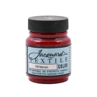 JACQUARD Textile Color Paint 2.25oz #109 MAROON / KASZTANOWA farba akrylowa do tkanin