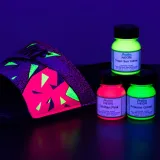 Farba akrylowa UV do skór i tkanin ANGELUS Acrylic Leather Paint Neon 1oz. Farby neonowe do personalizacji. Custom.