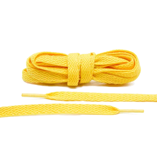 Żółte sznurowadła płaskie do butów Air Jordan, vans. Sznurówki do customizacji sneakersów - nike, adidas, vans