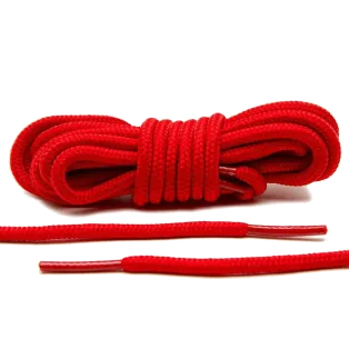 LACE LAB XI Rope Laces 6mm Red / Czerwone okrągłe sznurowadła do butów