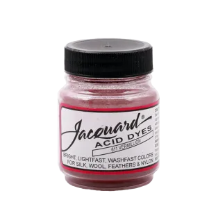 JACQUARD Acid Dye 0.5oz #611 VERMILLION / CYNOBER barwnik kwasowy do wełny, jedwabiu i piór