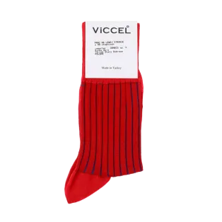 VICCEL Socks Shadow Stripe Red / Royal Blue