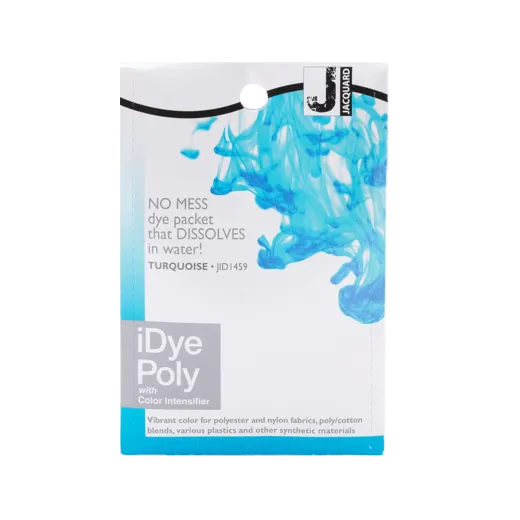 JACQUARD iDye Poly 0.49oz #1459 TURQUOISE / TURKUSOWY barwnik do poliestru, nylonu, tkanin syntetycznych i tworzyw sztucznych