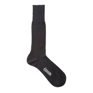 VICCEL / CELCHUK Knee Socks Navy Blue Wool Silk - Luksusowe podkolanówki