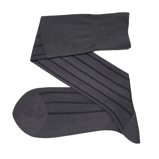 eleganckie podkolanówki męskie viccel knee socks shadow stripe