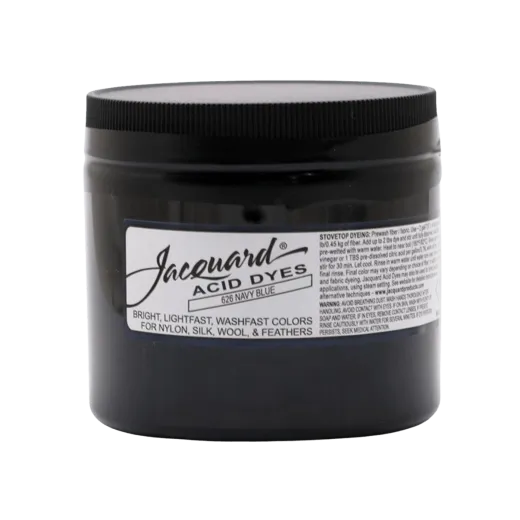 JACQUARD Acid Dye 8oz #626 NAVY BLUE / GRANATOWY barwnik kwasowy do wełny, jedwabiu i piór