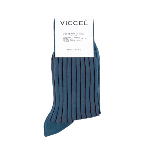eleganckie jasnoniebieskie z wydzielaniami bordowymi skarpety męskie viccel socks shadow stripe light navy burgundy