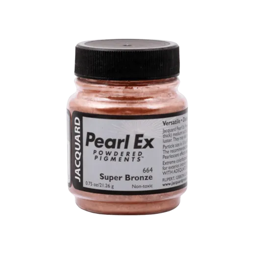 JACQUARD Pearl EX Powdered Metallic Pigments 0.75oz #664 SUPER BRONZE / Super brązowe metaliczne i perłowe pigmenty w proszku do rękodzieła