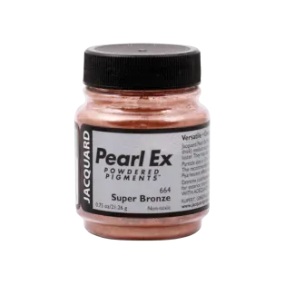 JACQUARD Pearl EX Powdered Metallic Pigments 0.75oz #664 SUPER BRONZE / Super brązowe metaliczne i perłowe pigmenty w proszku do rękodzieła