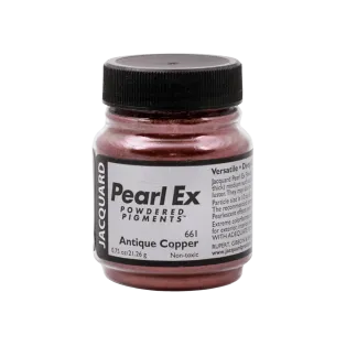 JACQUARD Pearl EX Powdered Metallic Pigments 0.75oz #661 ANTIQUE COPPER / Antyczne miedziowe metaliczne i perłowe pigmenty w proszku do rękodzieła