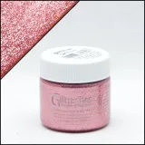 Różowa farba akrylowa z brokatem lepsza niż klej z brokatem do customu i rękodzieła - Angelus Glitterlites Paint Candy Pink.
