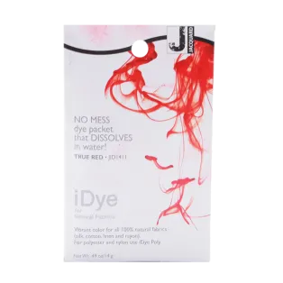 JACQUARD iDye for Natural Fabrics 0.49oz #1411 TRUE RED / PRAWDZIWY CZERWONY barwnik do farbowania tkanin naturalnych - bawełny, lnu, jedwabiu