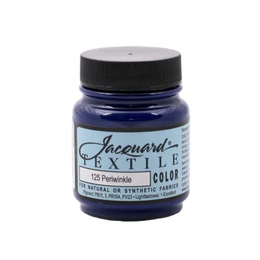 JACQUARD Textile Color Paint 2.25oz #125 PERIWINKLE / NIEBIESKOFIOLETOWA farba akrylowa do tkanin