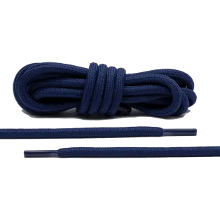 LACE LAB Rope Laces 5mm Navy Blue / Granatowe okrągłe sznurówki do butów