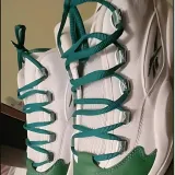 Cienkie okrągłe zielone sznurowadła , idealne do sneakersów na trening, do biegania