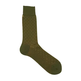 VICCEL / CELCHUK Socks Pindot Green / Mustard - Luksusowe skarpety
