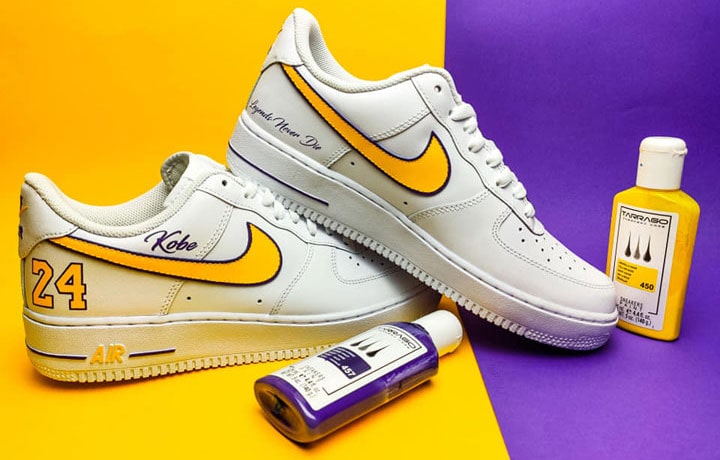 Ręcznie robione Sneakersy. Rękodzieło. Ręcznie malowane buty farbami tarrago sneakers paint.