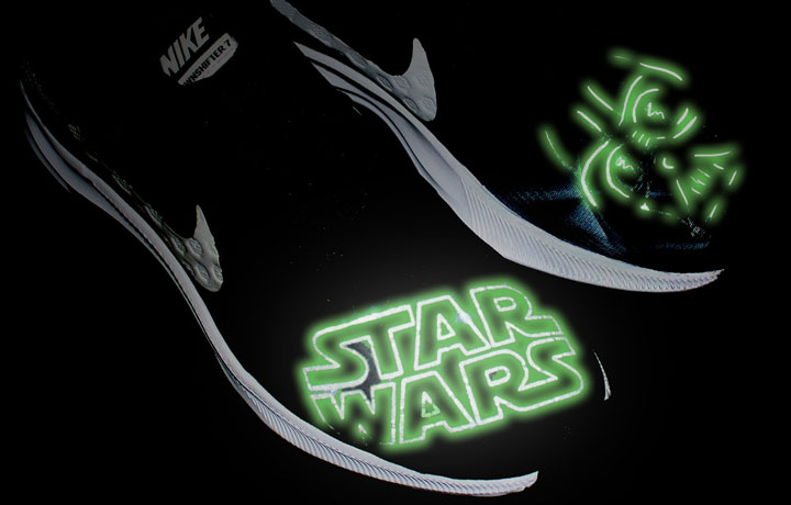 Custom Nike Star Wars (bez światła) by @pimpamcreations